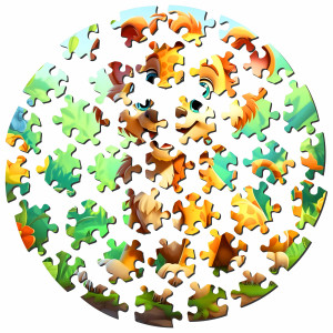 Wooden puzzle LION